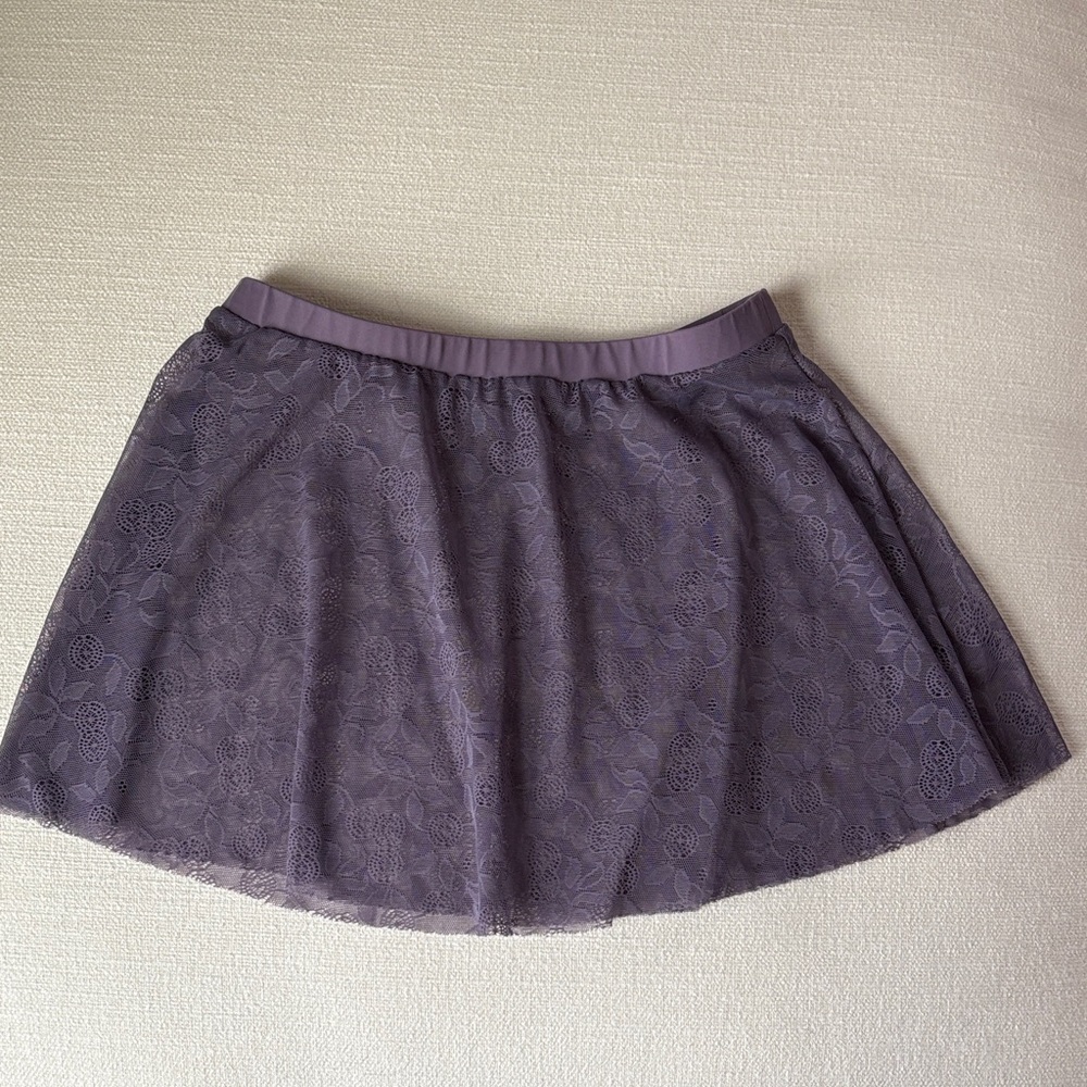 Dusty lavender lace ballet skirt small